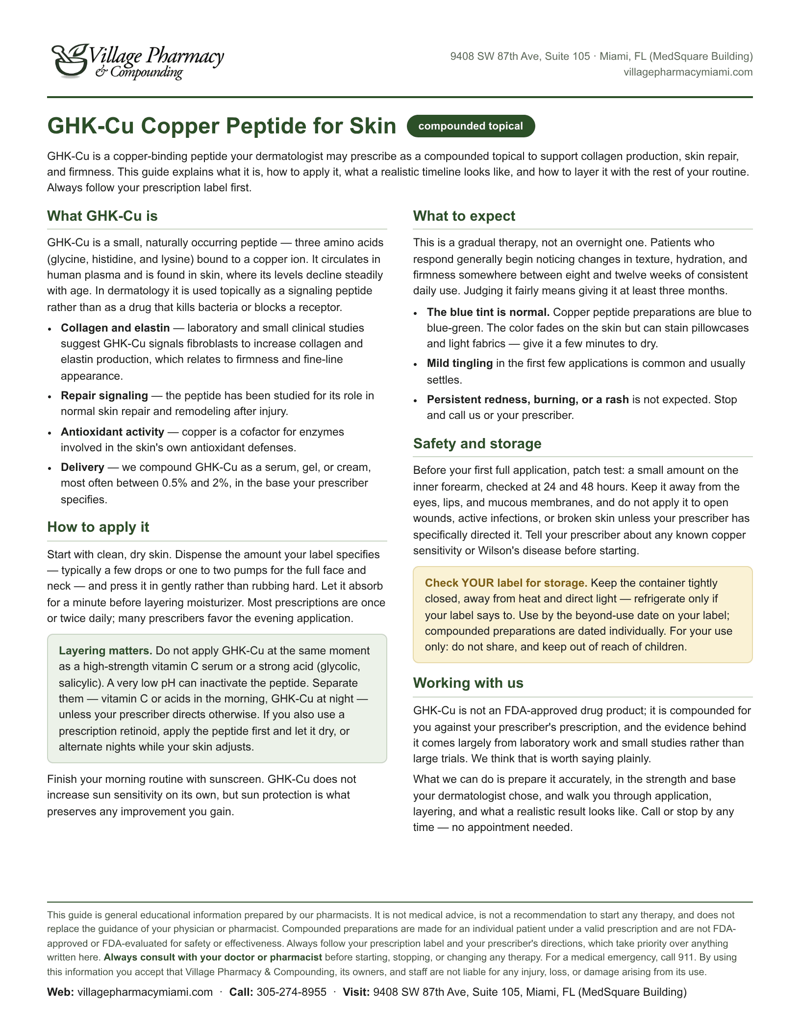 GHK-Cu Copper Peptide for Skin — printable PDF preview